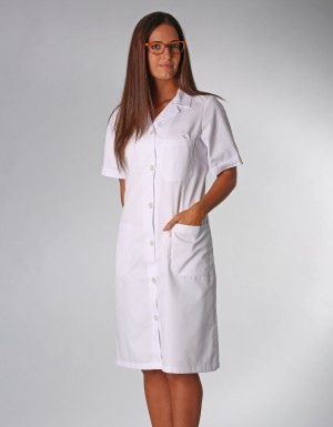 Overalls > Genebra Lab Coat - Fastens with buttons