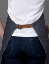 Aprons > Vincci bib apron - Faux leather details