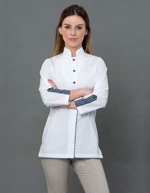 Jalecas Cozinha > Jaleca Ellen - Estilo camisa
