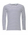 T-shirts > Marine T-shirt - Woven stripes pattern