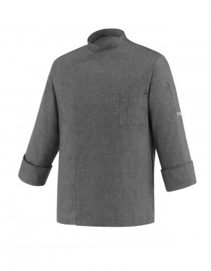 Chefs jackets > Mix man chef's Jacket - Grey Mesh