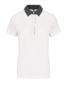 Polos > Polo bicolor malha Jersey - Bicolor em malha de t-shirt