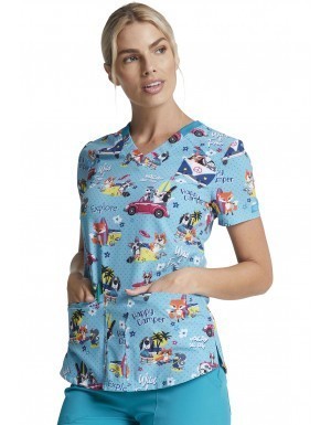 Scrubs > Dickies Prints Tunic - Vacay all day pattern