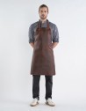 Aprons > Leather bib apron - Genuine leather