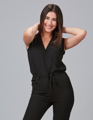 Jumpsuits > Crepe overall - Sophisticated