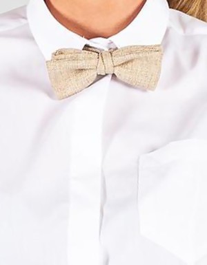 Accessories > Hessian bow tie - Distinctive