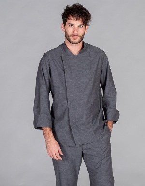 Chefs jackets > Silva jacket - Light grey melange
